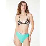Karl Lagerfeld Logo high waist bikini alt parça, Florida Keys Green, M