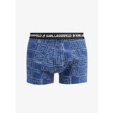 KARL LAGERFELD Mavi - Beyaz - Siyah Erkek Boxer 231M2103235