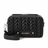 Karl Lagerfeld Mini Omuz Çantası Siyah, Standart, A3W30067, Black-Nickel, Kadın