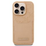 Karl Lagerfeld Monogram iPhone 16 Pro Kartlıklı Kılıf