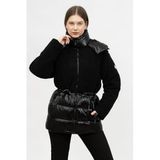 Karl Lagerfeld Mont, XL, Shearling, siyah, Kadın