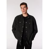 Karl Lagerfeld Normal Siyah Düz Erkek Gömlek 245d1403_Klj Mıx Materıal Jacket