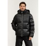 Karl Lagerfeld Şişme Mont Siyah, L, 246M1501, BLACK, Erkek