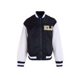 Karl Lagerfeld Siyah-Beyaz Logo Bomber Mont, M, 5003218279, Siyah - Beyaz, Erkek