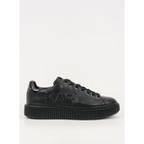 Karl Lagerfeld Siyah Erkek Deri Sneaker KAPRIKA Geometrikarl Logo