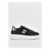 Karl Lagerfeld Siyah-Gümüş Kadın Deri Sneaker KL62530N 000
