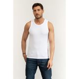 Karl Lagerfeld SL Erkek Bisiklet Yaka T-Shirt, L, 755051561238, Beyaz