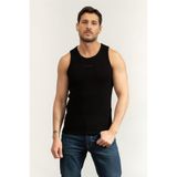 Karl Lagerfeld SL Erkek Bisiklet Yaka T-Shirt, M, 755051561238, Siyah
