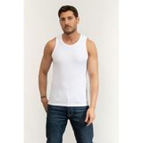 Karl Lagerfeld SL Erkek Bisiklet Yaka T-Shirt, S, 755051561238, Beyaz