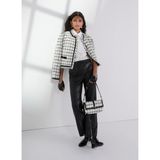 Karl Lagerfeld Standart Siyah - Beyaz Kadın Ceket A3W14038
