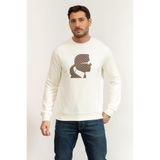 Karl Lagerfeld Sweat Crewneck Bisiklet Yaka Sweatshirt, 2XL, 705027561910, Kırmızı, erkek