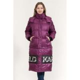 Karl Lagerfeld Transformer Long Down Mont, M, Transformer Long Down, Mor, Kadın
