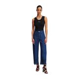 Karl Lagerfeld Yüksek Bel Düz Paça Straight Koyu Mavi Denim Pantolon, 25, 5003247439, Koyu Mavi, Kadın