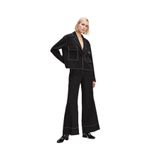 Karl Lagerfeld Yüksek Bel Standart Pantolon, M, 5003305462, Siyah, Kadın