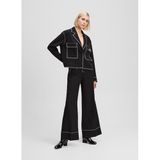 Karl Lagerfeld Yüksek Bel Standart Pantolon, S, 5003305462, Siyah, Kadın