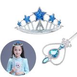 Karlar Ülkesi Elsa Yıldız Mi Taç ve Elsa Asa Seti 2 Parça