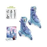 Karlar Ülkesi Frozen Elsa Anna Paten 29-32 Beden Alıştırma ve Normal Kullanım 2in1 - Çok Renkli