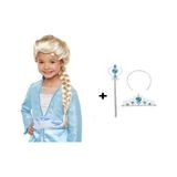 Karlar Ülkesi Frozen Elsa Kostüm Seti Çocuk Boy