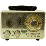 Karleader Eski Görünümlü Radyo - Pilli Bluetooth'lu Fm/sw/am Kanallı Müzik Çalar - Gold