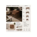 KARLI HOME 1. SINIF MDF 4 Lü Zigon Sehpa