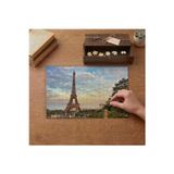Karlı Pencere- Tahta Ev Tasarımı 240 Parça Ahşap Puzzle Ahşap Kutuda MP01182