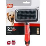 Karlie 19x12x4 cm Kırmızı Siyah Kedi ve Köpek Masaj Tüy Fırçası