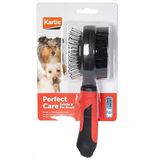 Karlie 22.5x6 cm Pro Çift Taraflı Köpek Fırçası
