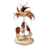 Karlie 25x15 cm Bej Yaylı Kedi Oyuncağı