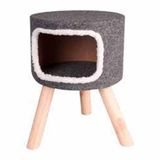 Karlie 35x35x50 cm Gri İskandinav Kedi Evi