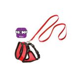 Karlie 38 cm Kırmızı Kedi Göğüs Tasması ve Gezdirme Kayışı