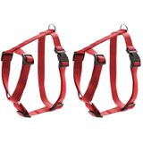 Karlie Basic Köpek Göğüs Tasması, M, 45-70 cm, Kırmızı (2 paketi)