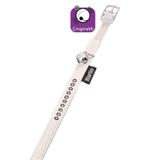 Karlie Beyaz Xsmall 11 mm 30 cm Deri Taşlı Kedi Boyun Tasması