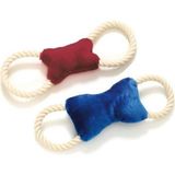 Karlie Köpekler İçin Peluş Kemik Stres İpli Oyuncağı 29x9 Cm