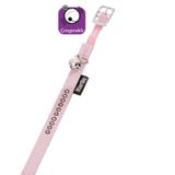 Karlie Toz Pembe 30 cm 11 mm Deri Taşli Kedi Tasması
