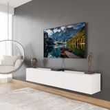 Karma 3 Kapaklı 180 cm Duvara Monte Tv Ünitesi - Beyaz