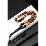 Karma Ağaç Tesbih 10 Mm Küre Kesim - T-1823