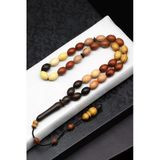 Karma Ağaç Tesbih 8 X 11 Mm Arpa Kesim - T-1824