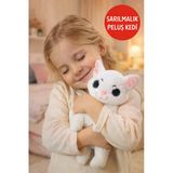 Karma Beyaz Peluş Kedi Oyuncak – Yumuşak Dokulu, Ayakta Model Sevimli Kedicik 17 Cm