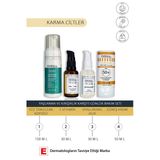 Karma Ciltler Yaşlanma, Kırışıklık Karşıtı Bakım Seti:c Vitamini Serum, Hyaluronik Asit, Güneş Kremi