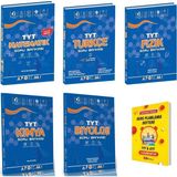 Karma Kitaplar Tyt 2027 Matematik Türkçe Fizik Kimya ve Biyoloji 5li Set Soru Bankası + Planlama Defteri