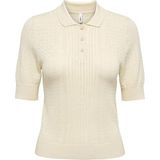 Karma Only OnlMeddi Life SS Structure Polo CC KNT Kadın T-Shirt Birch (15363160)