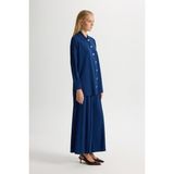 Karma T26Y-7005 Mıssdalıda Düz Renk Triko Pant. Etek - Navy