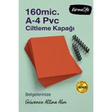 KarmaOfis 160 Micron A4 Kırmızı Pvc Ciltleme Kapağı – Dayanıklı & Profesyonel Sunum Kapakları