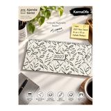 KarmaOfis 2027 Masa Sümeni Ajanda 16x33 cm Haftalık Planlayıcı Spiral Masaüstü Ajandası Beyaz Desenli