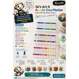 KarmaOfis 36’lı Art-X Acrylic Duo Marker Akrilik Çift Uçlu Markör Kalem Seti Taşıma Çantalı