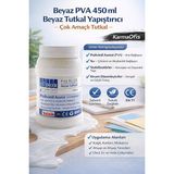 KarmaOfis Beyaz Pva Tutkal 450 ml | Çok Amaçlı, Toksik Içermez, Güçlü Yapıştırıcı