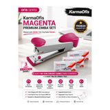 KarmaOfis Magenta Premium Zımba Seti HD-10W Heart-Core Zımba Makinesi + 3 Adet No:10 Zımba Teli Ofis ve Okul Kullanımı