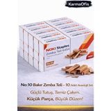 KarmaOfis No:10 Bakır Zımba Teli – 10 Adet Set | Dayanıklı, Pürüzsüz Çakım Ofis Zımba Teli