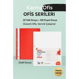 KarmaOfis Ofis Serileri – Premium Dosyalama Seti Kırmızı