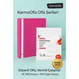 KarmaOfis Ofis Serileri – Premium Dosyalama Seti Pembe